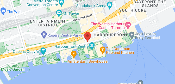 map of #1212 -218 QUEENS QUAY ST W